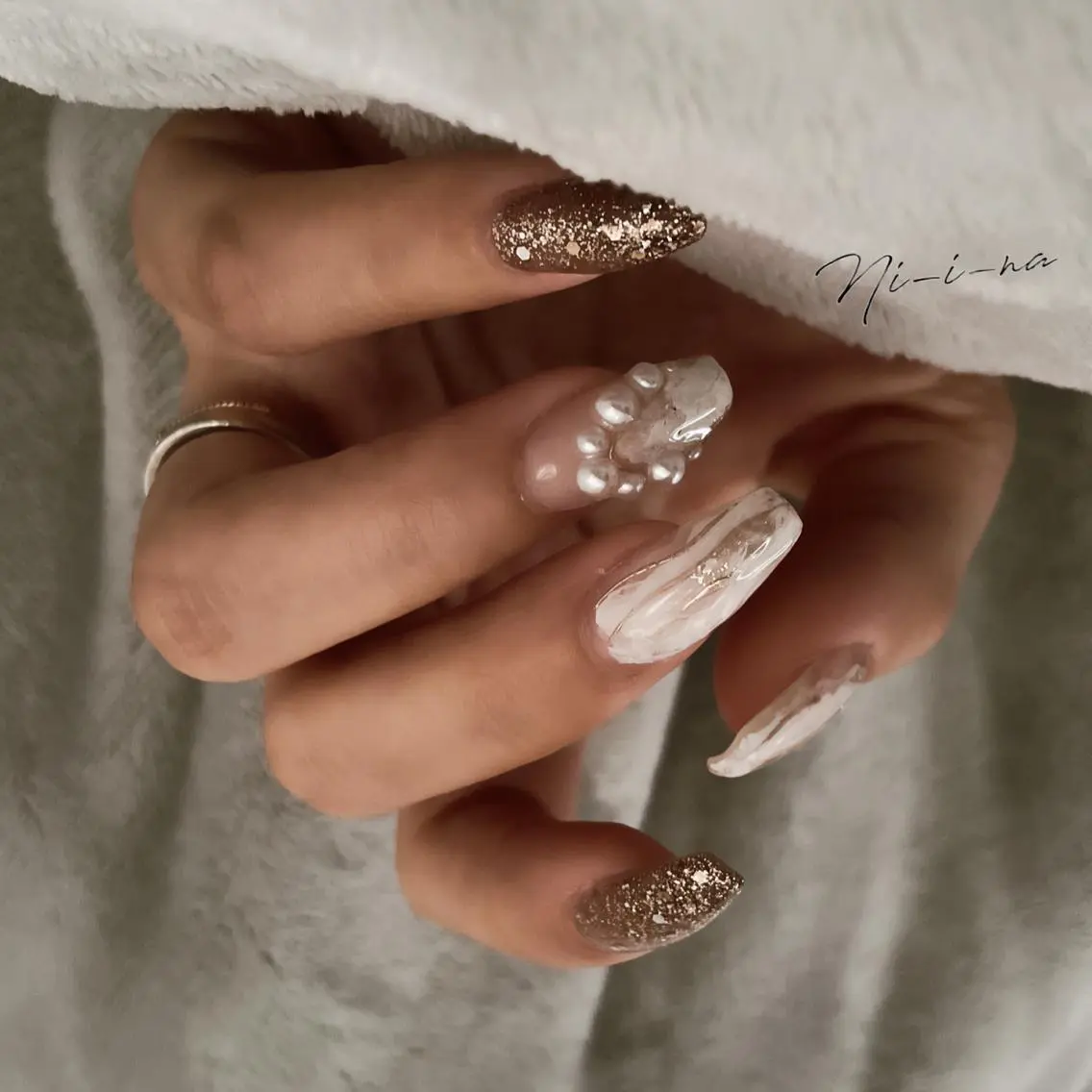 ネイル ニュアンスネイル nail salon Ni-i-naのネイルデザイン