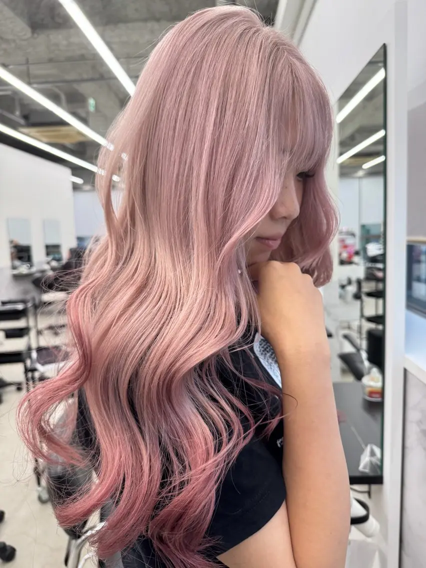 カラー ブリーチ 透明感カラー ヘアカラー 高橋 采江のヘアスタイル