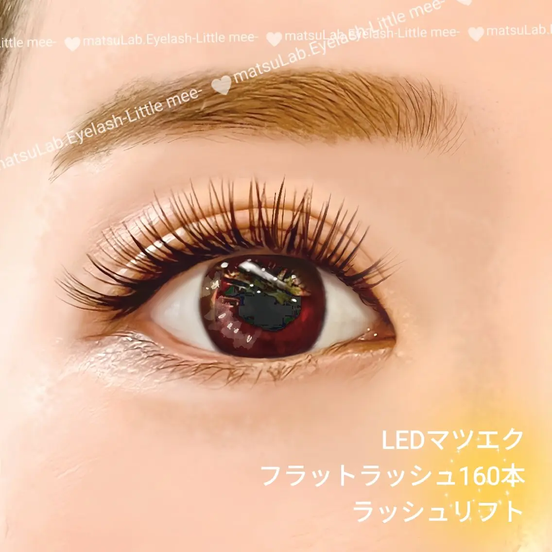 マツエク・マツパ フラットラッシュ まつげパーマ まつげラボリトルミー ❁︎ 丸山のマツエク・マツパデザイン