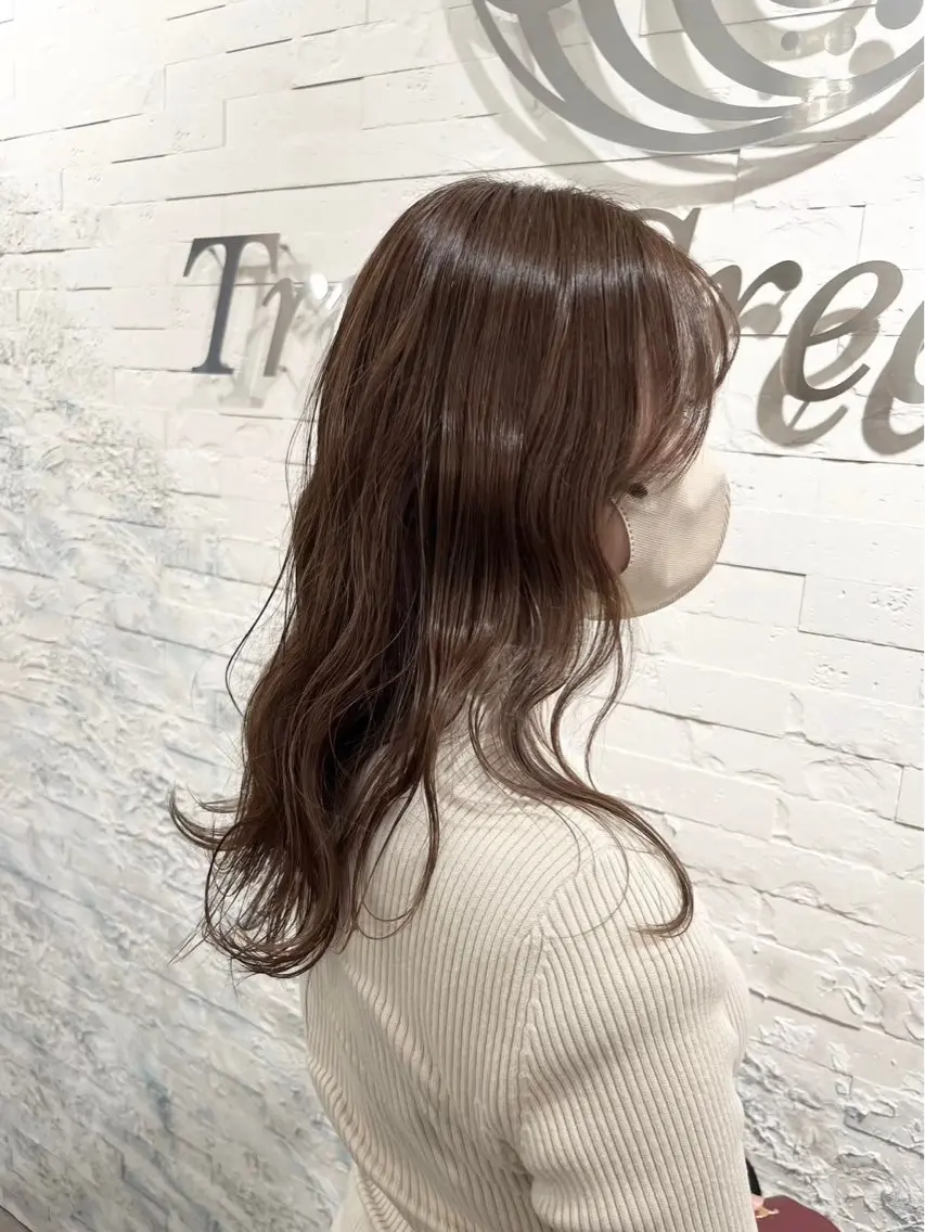 セミロング 艶感✖️色持ちカラー ⭐️りくや🦖のヘアスタイル