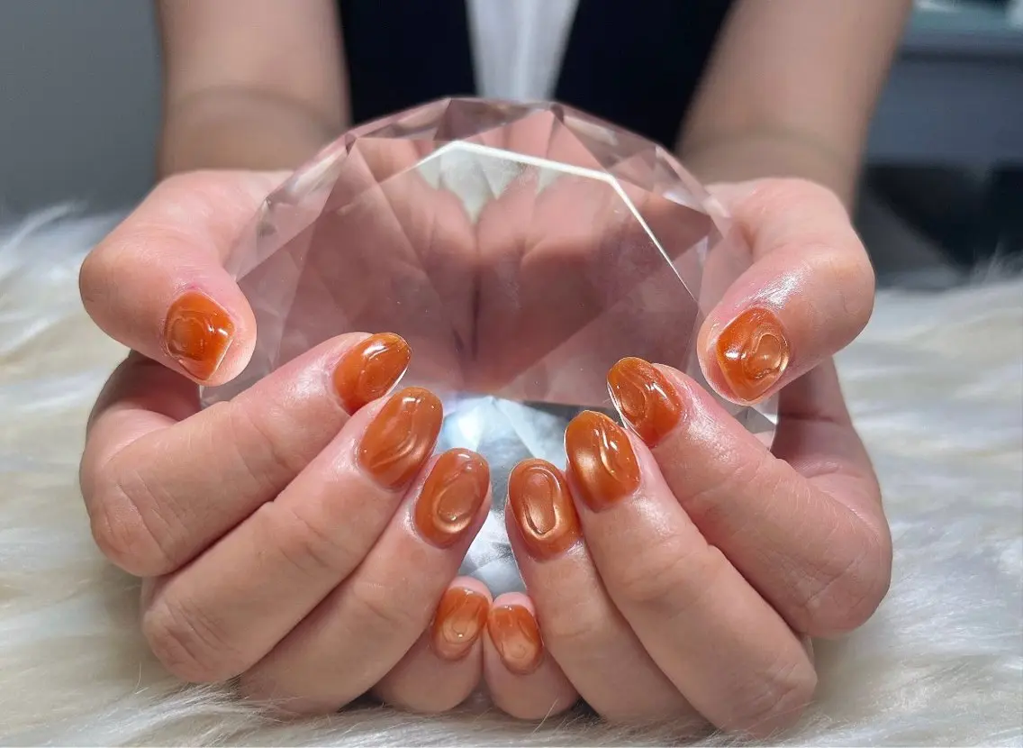 ネイル フラッシュネイル ジェルネイル グラデーション 韓国ネイル マグネットネイル ハンドネイル Nail&eye Belire 新宿のネイルデザイン