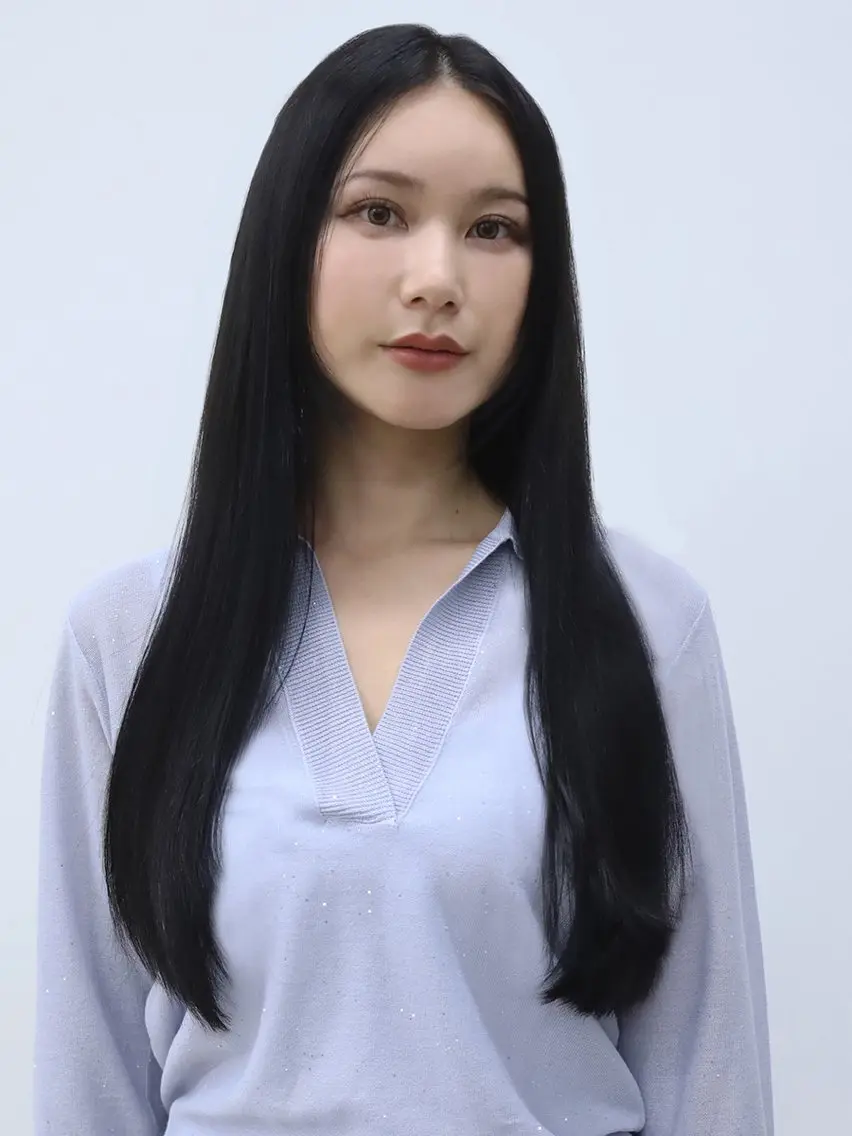 ロング カット 縮毛矯正 EARTH 西川口のヘアスタイル