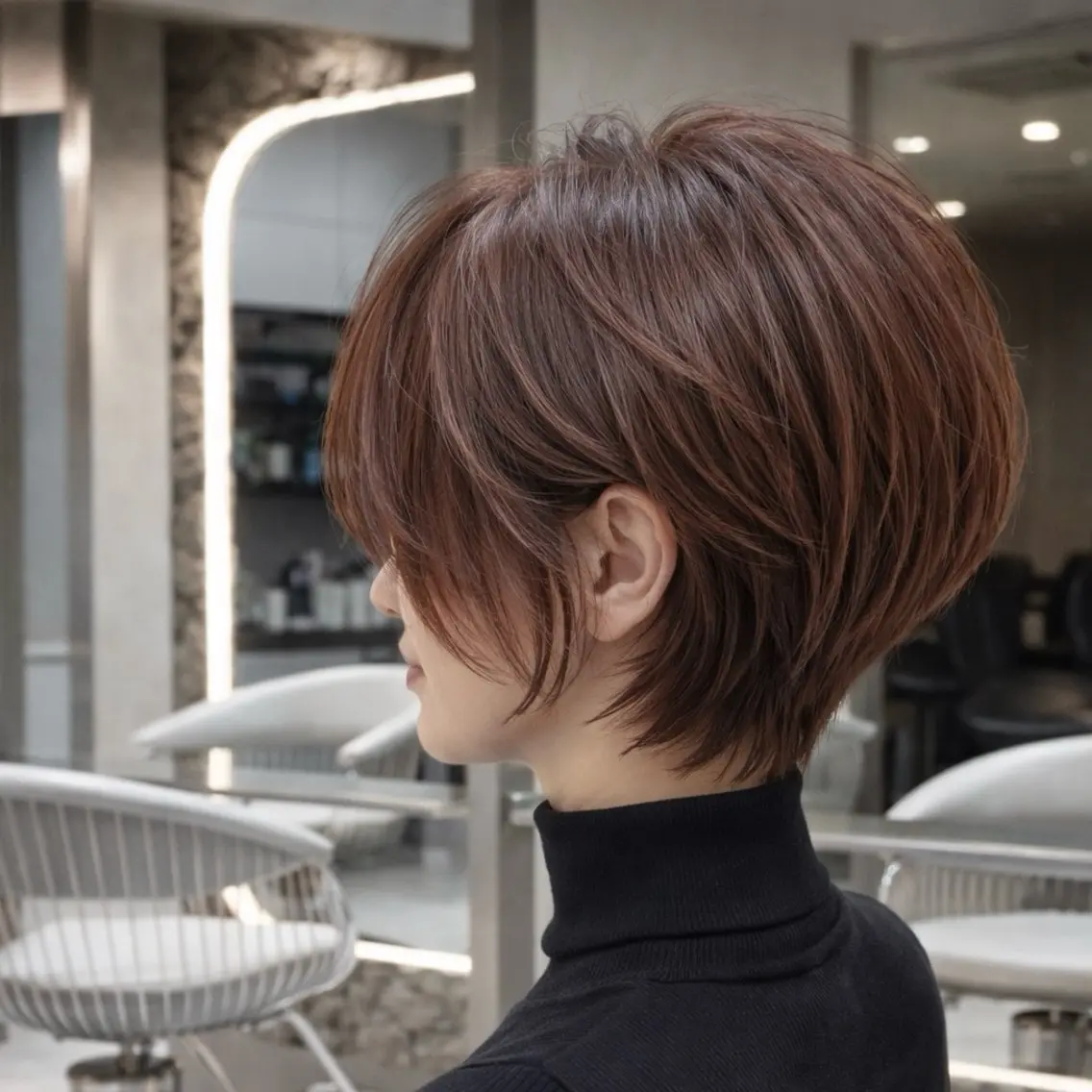 ショート カット トリートメント 《髪質改善✖️レイヤ ー🩶》ナオヤのヘアスタイル