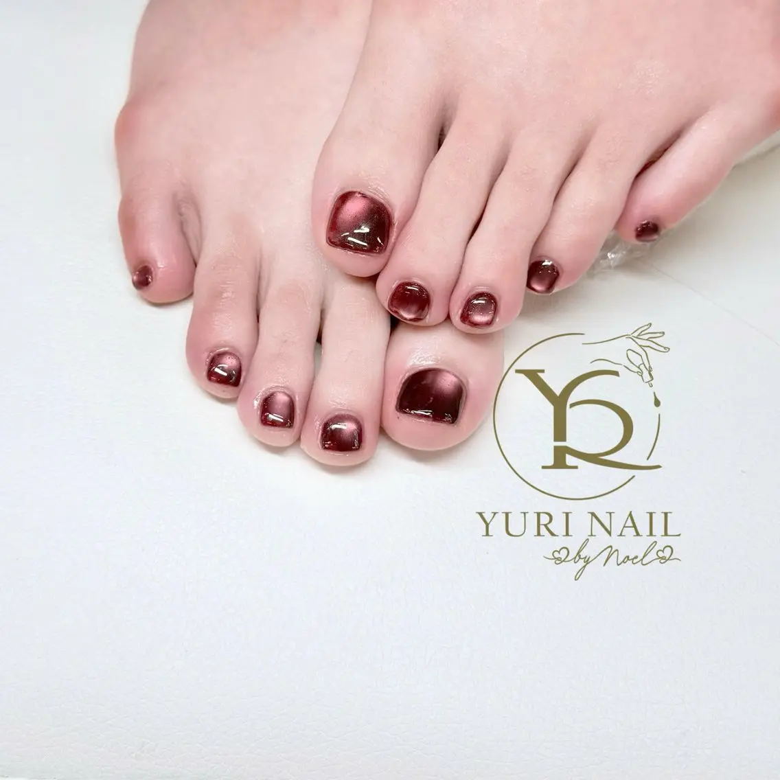 ネイル チークネイル フットネイル フレンチネイル グラデーション キラキラネイル ハンドネイル フットネイル ハンドケア YURI Nail Funabashiのネイルデザイン
