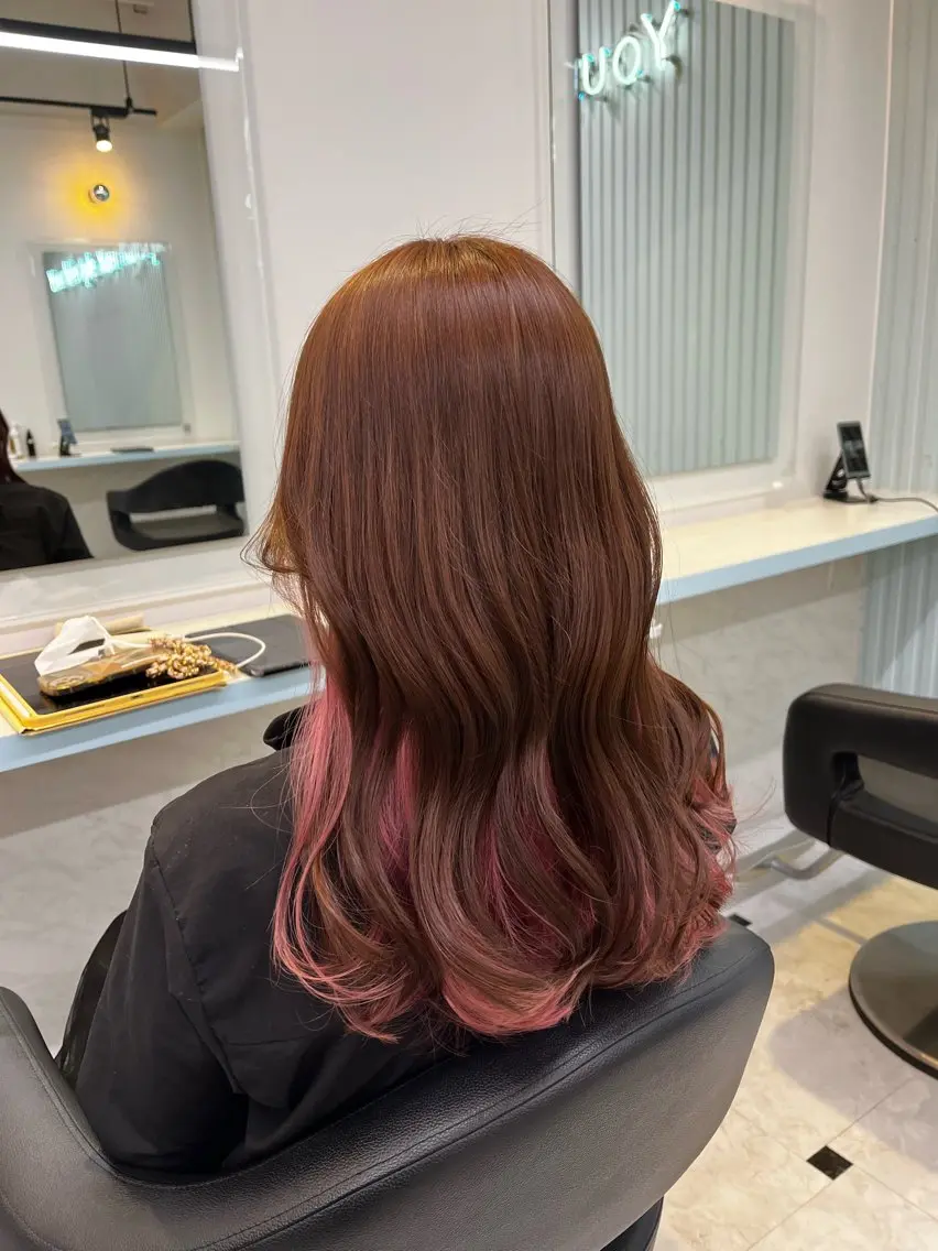 ロング カラー ヘアカラー トリートメント ブリーチカラー 🩵MIZUKIのヘアスタイル