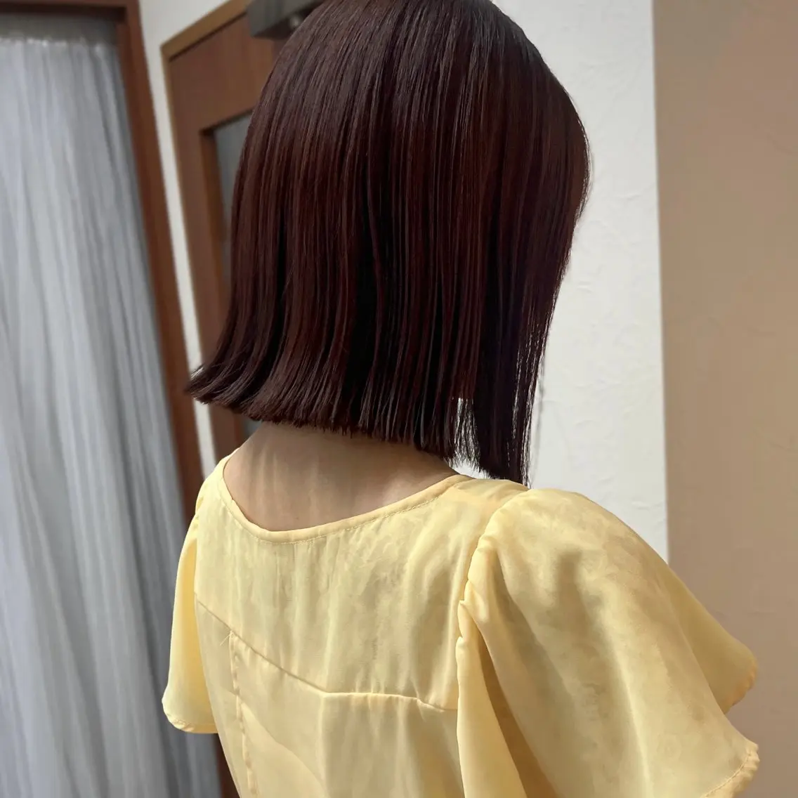 ショート ボブ カット ヘアカラー トリートメント ボブ/透明感カラー /坂口恵梨子のヘアスタイル