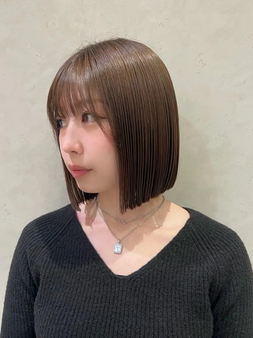 ミディアム ボブ／ストレート🎀 harukaのヘアスタイル