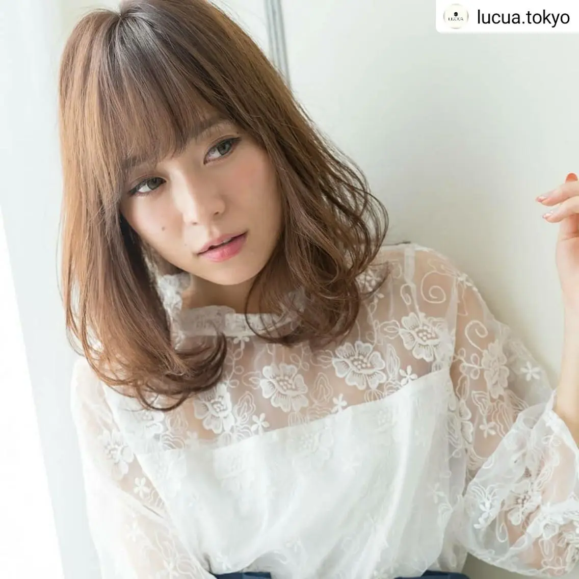 ミディアム 横山 広樹のヘアスタイル