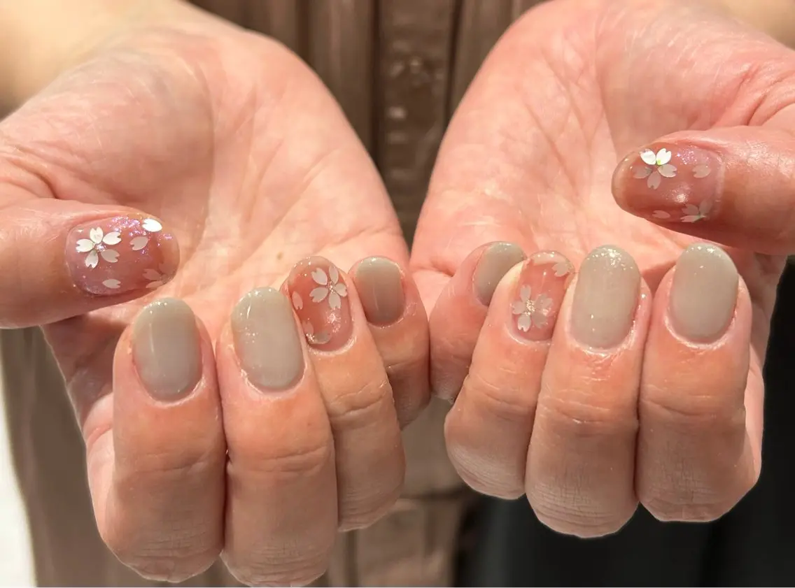 ネイル 桜ネイル 大山 なつみのネイルデザイン