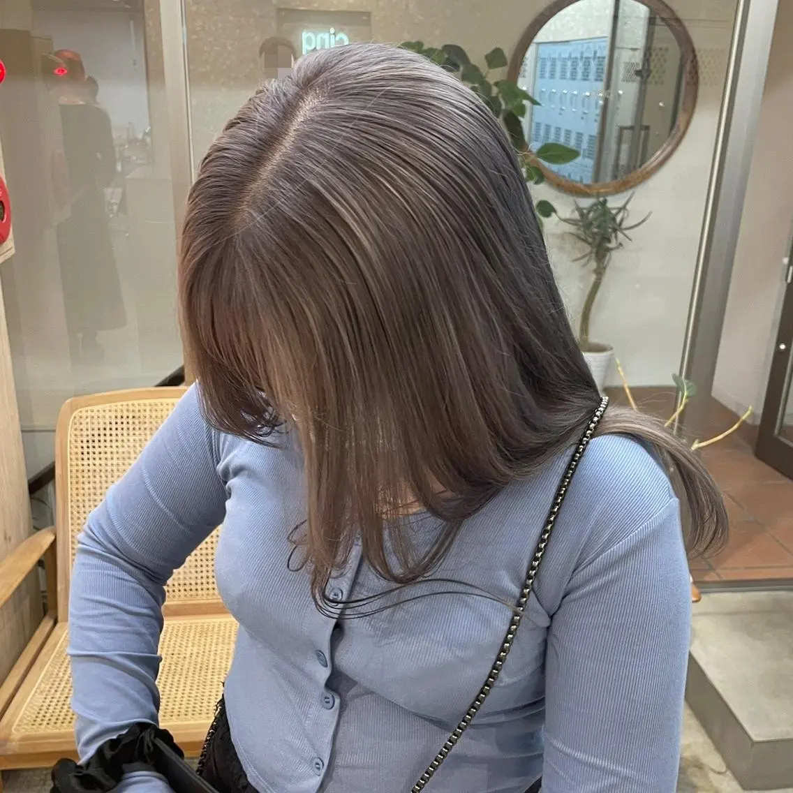 ロング カラー ブリーチなしダブル ブリーチカラー優海のヘアスタイル