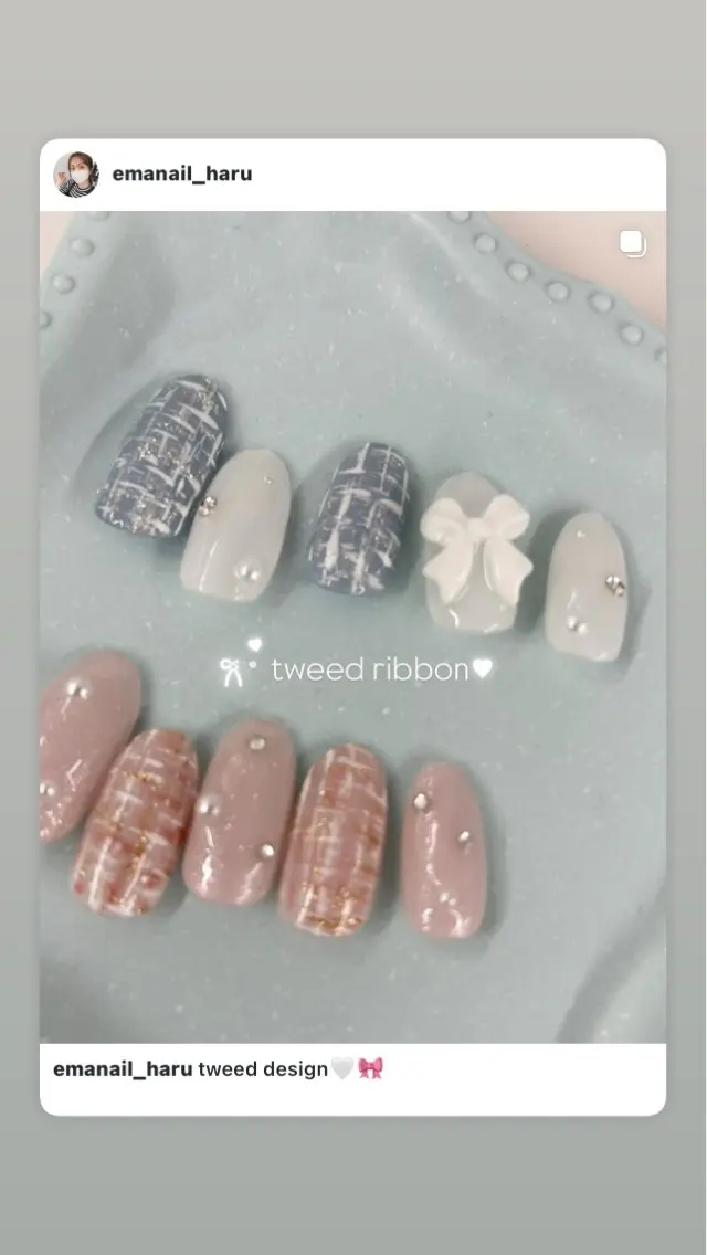 ネイル ハンドネイル EmaNail🎀 Haaruのネイルデザイン