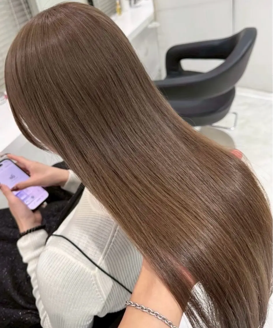 ロング ヘアカラー トリートメント 透明感🤍×髪質改善 🫧Kaitoのヘアスタイル
