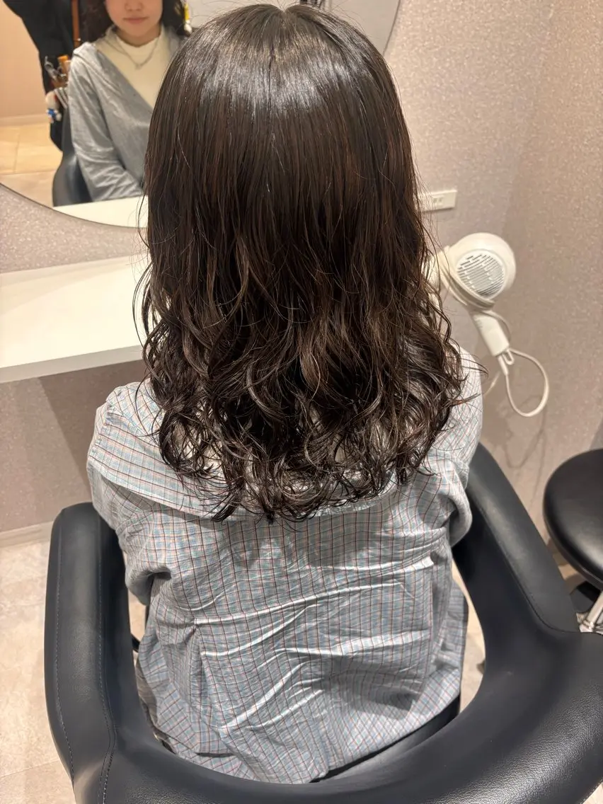 ミディアム パーマ ミディアムパーマ kasumi/渋谷/ パーマのヘアスタイル