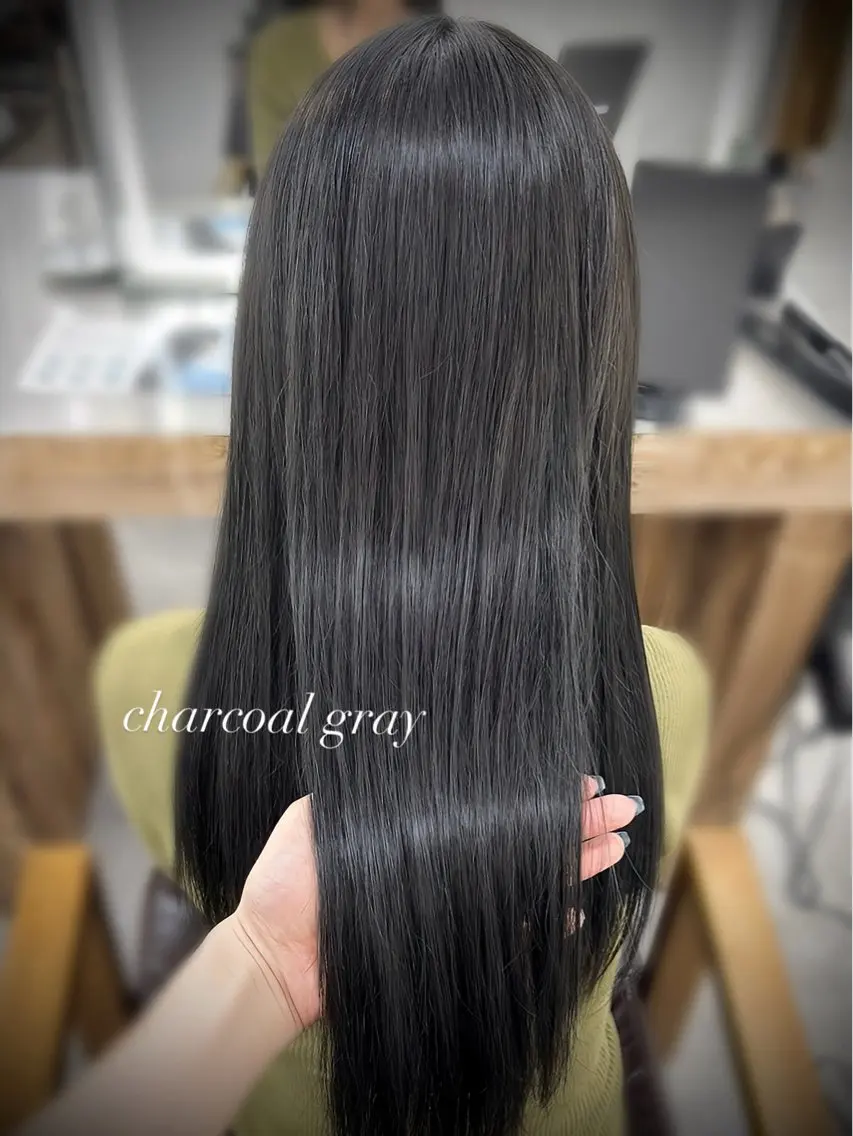 ロング カラー カット ヘアカラー トリートメント HARUKA 🤍のヘアスタイル