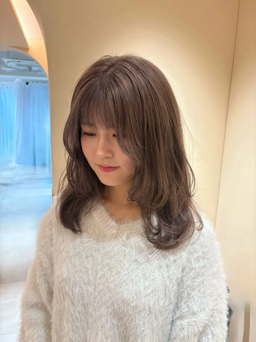 ロング カラー カット ヘアカラー トリートメント ヘアセット 垢抜け/レイヤー /艶カラー🪼風香のヘアスタイル