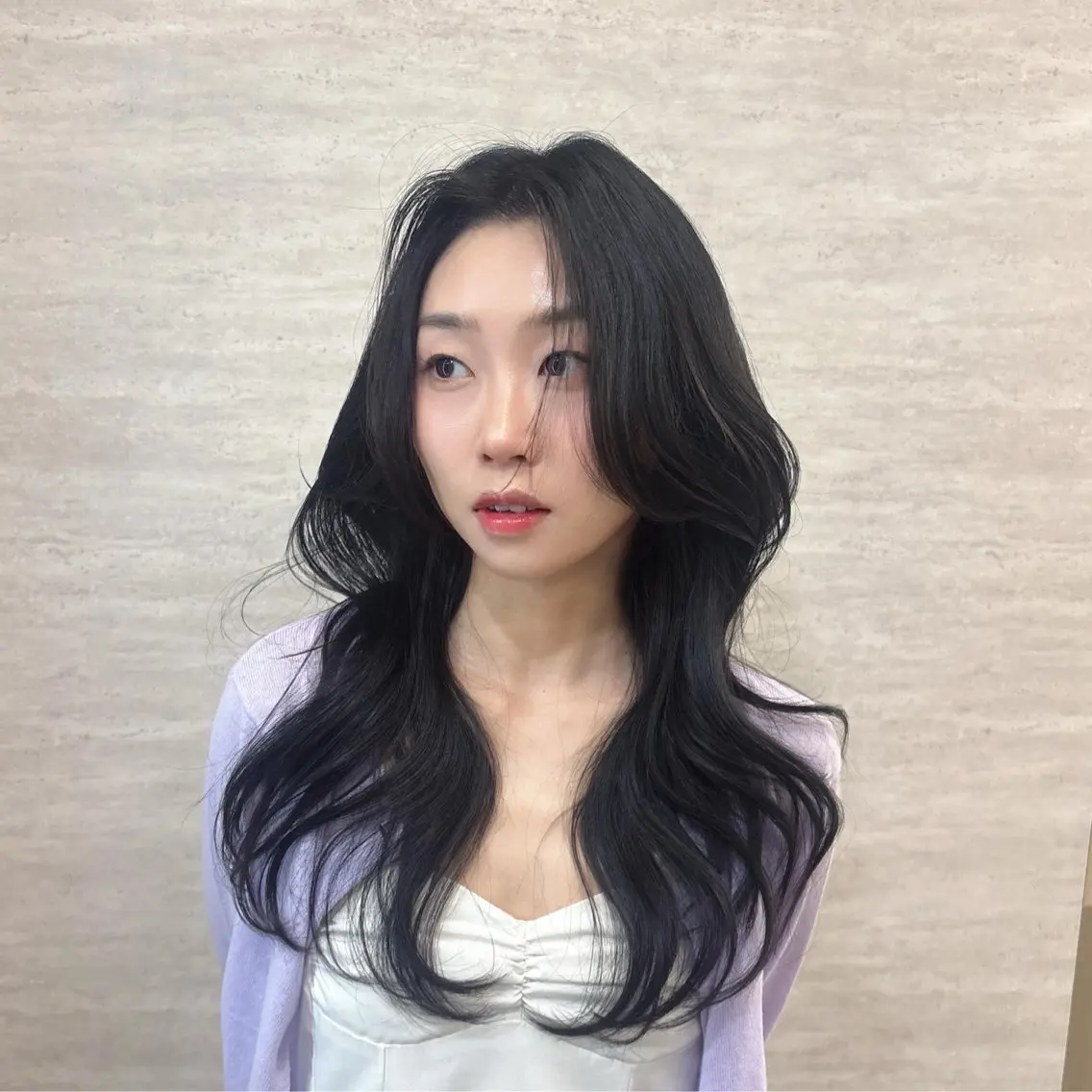 ロング ヘアアレンジ ヘアセット JUNO韓国ヘア MIAN.⋆𝜗𝜚のヘアスタイル