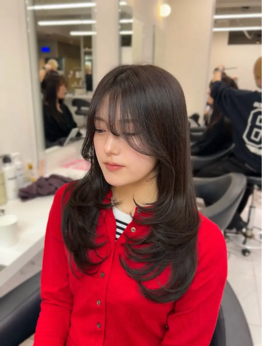 カラー カット ヘアカラー トリートメント ヘッドスパ ヘアセット 🥯縮毛/レイヤー/ ベージュヘア🥯のヘアスタイル