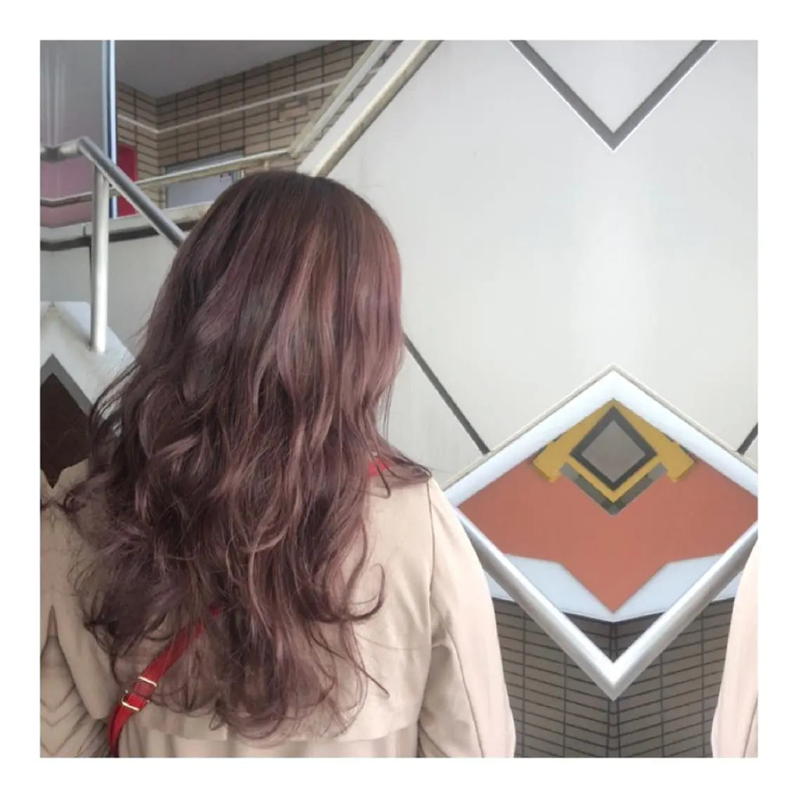 セミロング カラー ヘアアレンジ アッシュ 透明感カラー ピンクカラー ピンクアッシュ カット ヘアカラー トリートメント Joshua /パーソナル髪質改善のヘアスタイル