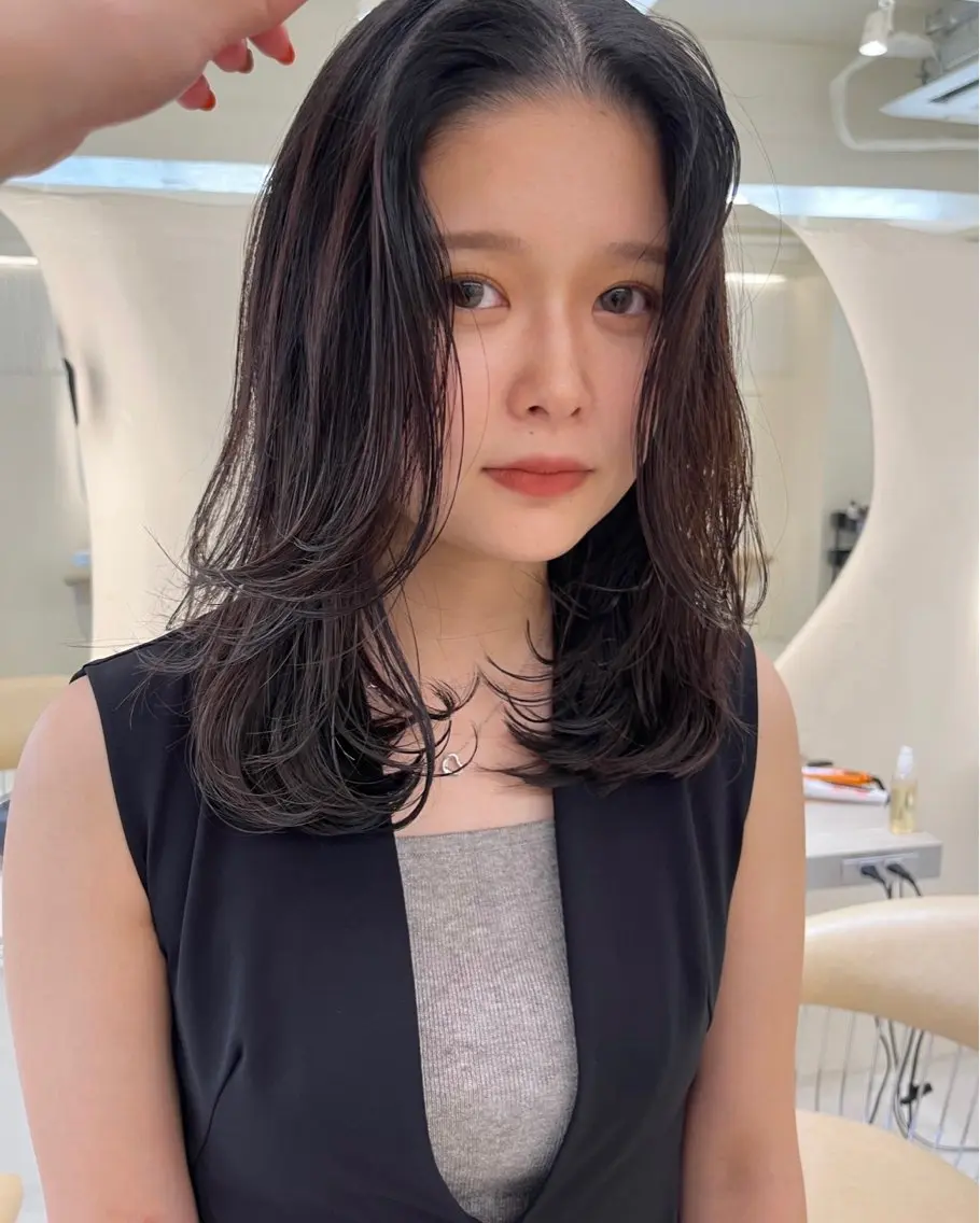 ミディアム カラー カット ヘアカラー トリートメント 似合わせレディース/ メンズ/あゆかのヘアスタイル