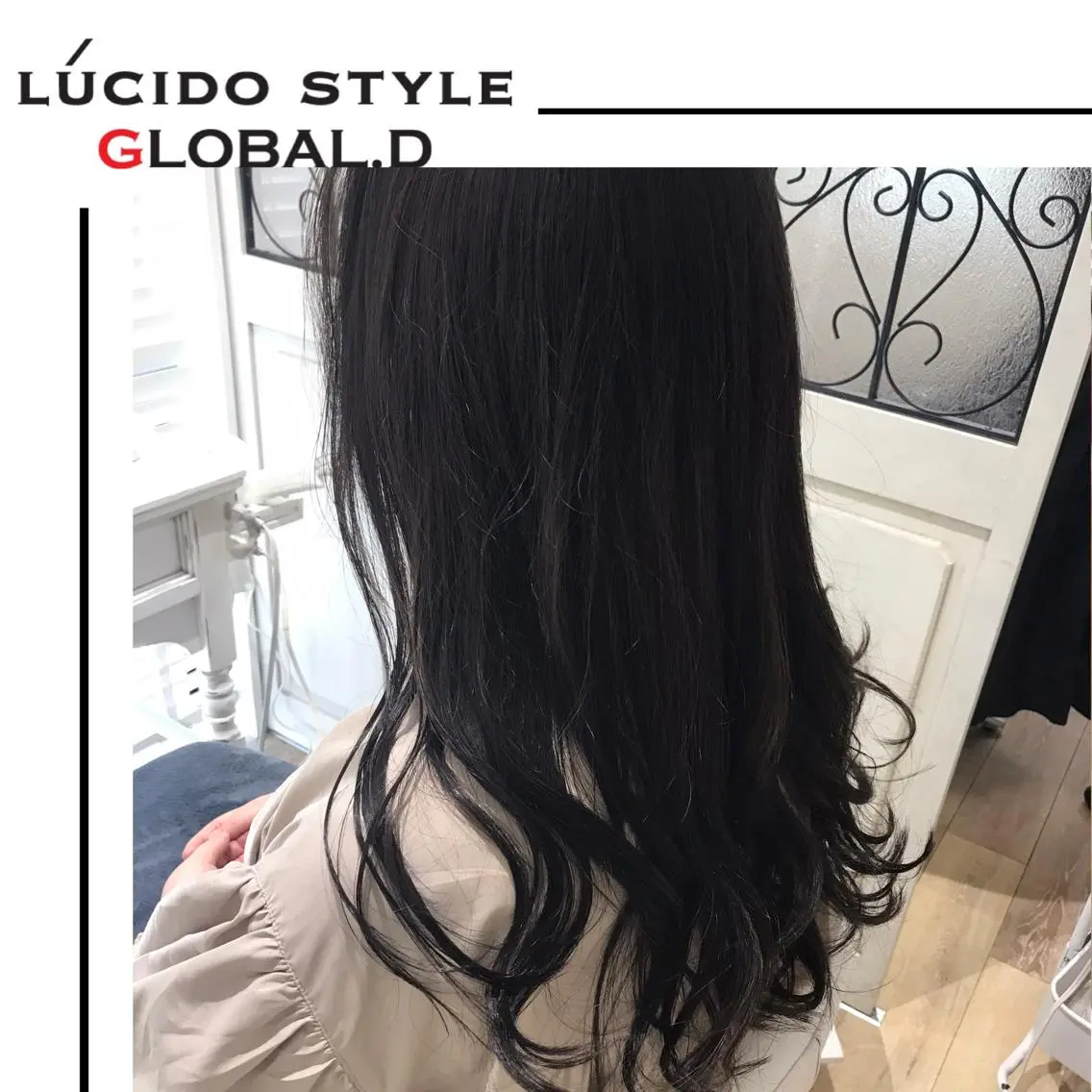 ロング カラー パーマ 🥛洒落髪小顔cut なら龍崎🥛のヘアスタイル
