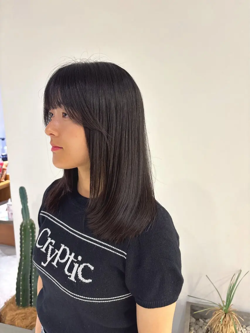 セミロング 西脇 久玲愛のヘアスタイル