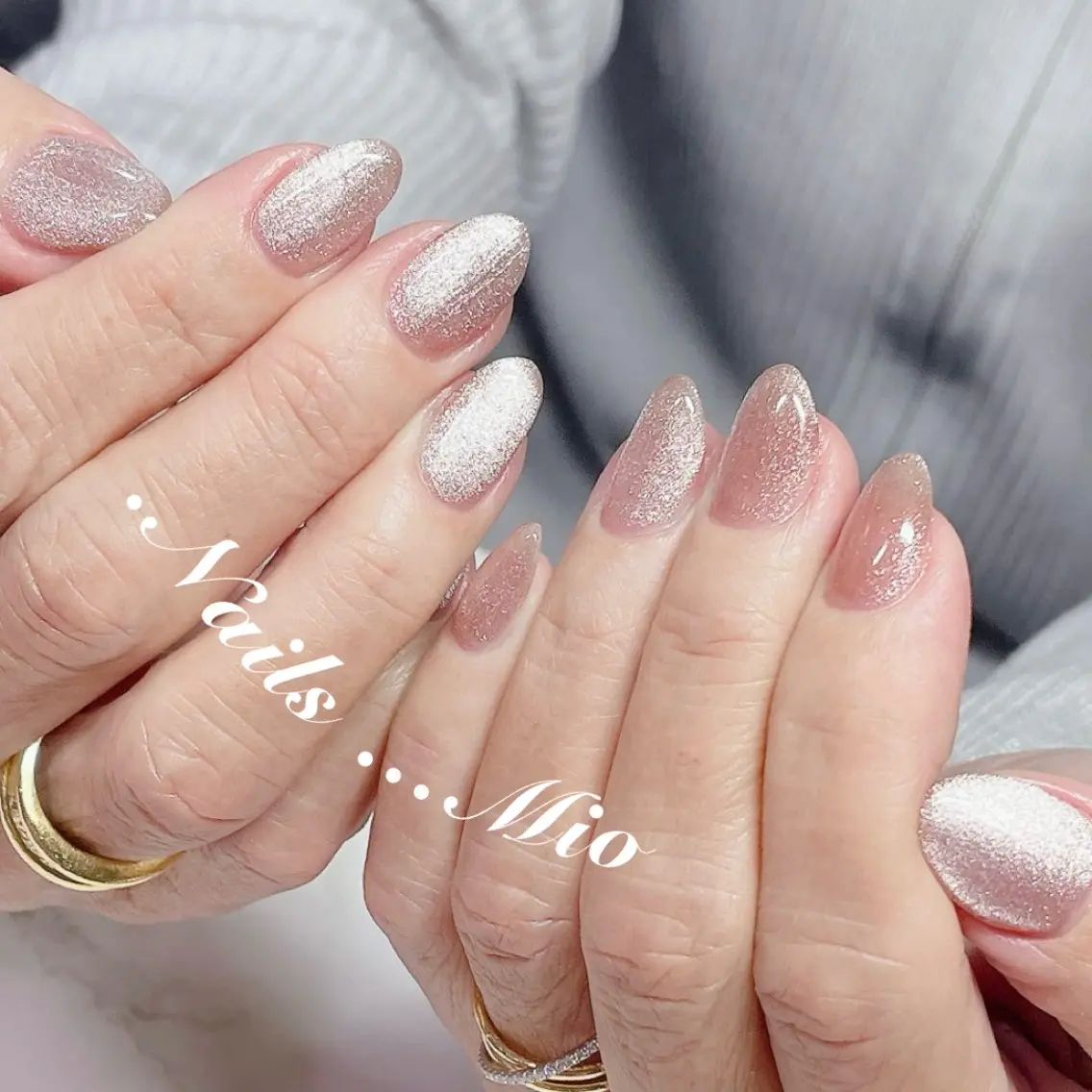 ネイル ジェルネイル マグネットネイル .Nails Mio 赤羽西ネイルサロンのネイルデザイン