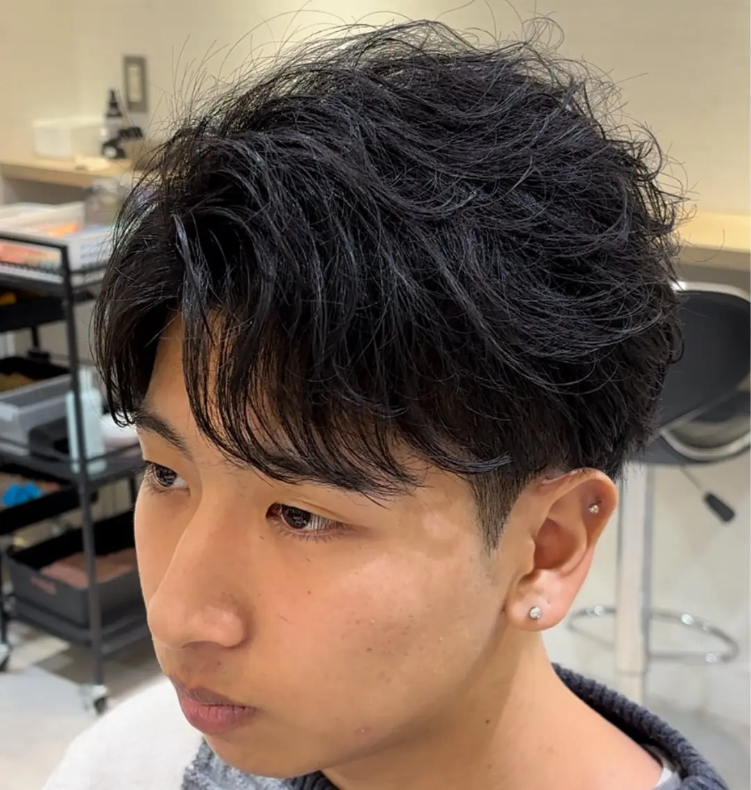 パーマ メンズ メンズパーマ メンズパーマ美容師 りゅうせいのヘアスタイル