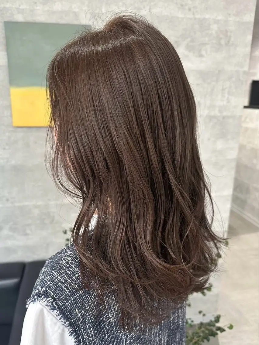 セミロング 前中|頭眠ヘッドスパ 自律神経を整える人のヘアスタイル