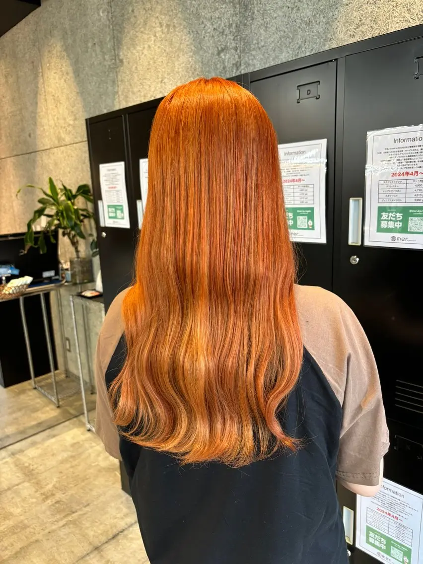 ロング ヘアカラー 🌷艶感カラー🌷 富施　優花のヘアスタイル