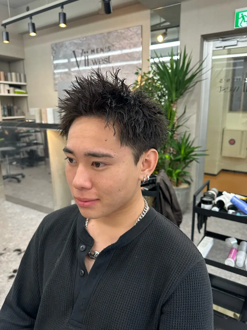 パーマ メンズ メッシュパーマ支持率 ◎大宮/隼也のヘアスタイル