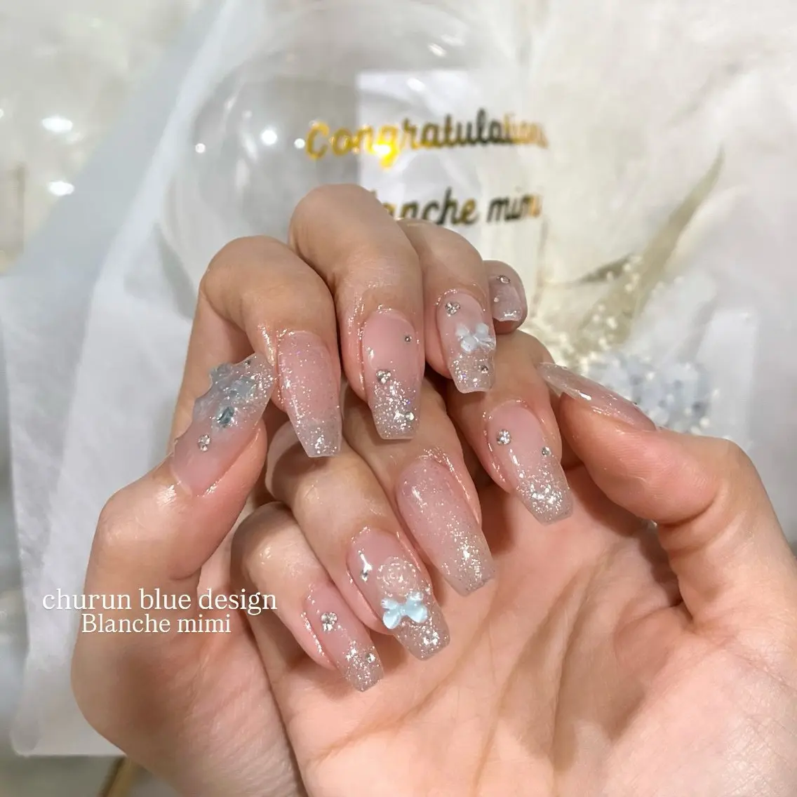 ネイル ハンドネイル Blanche mimi.u_aのネイルデザイン