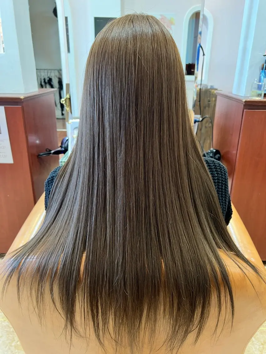 ロング カラー カット ヘアカラー 加藤 絵美のヘアスタイル