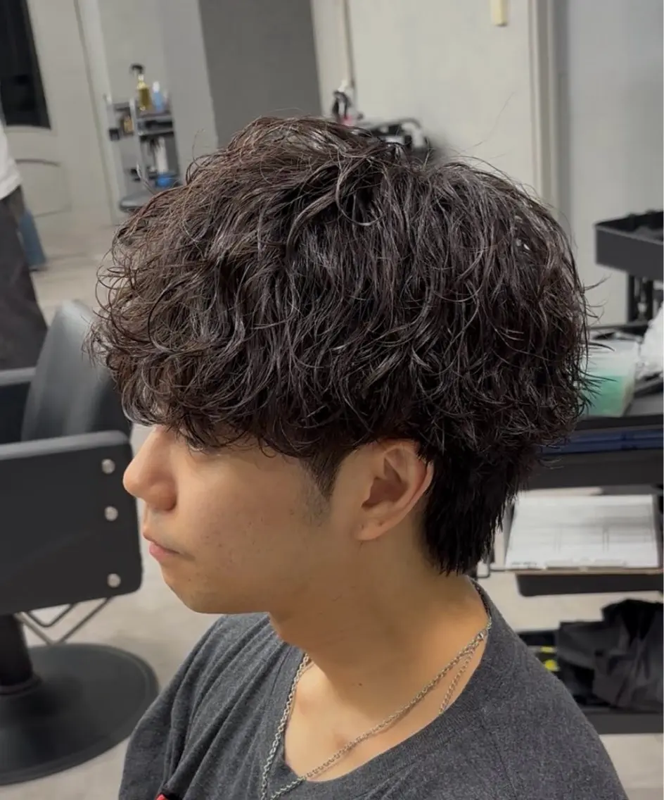 ショート メンズ メンズパーマ パーマ 村上 百萌佳のヘアスタイル
