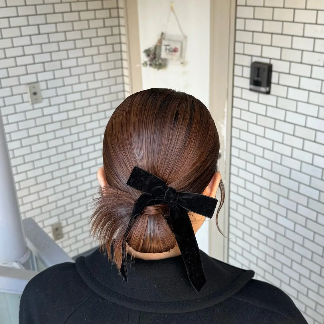 ミディアム ヘアアレンジ 成人式 ハーフアップ 結婚式・ブライダル 卒業式のヘアスタイル 褒められヘアメイク /ボブ女子🐶みおのヘアスタイル