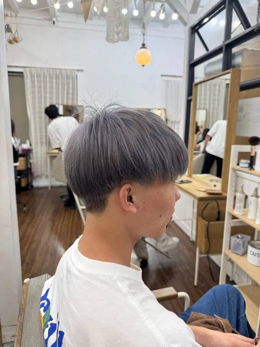 ショート カラー メンズ カット ヘアカラー トリートメント メンズ特化サロン ユウヘイのヘアスタイル