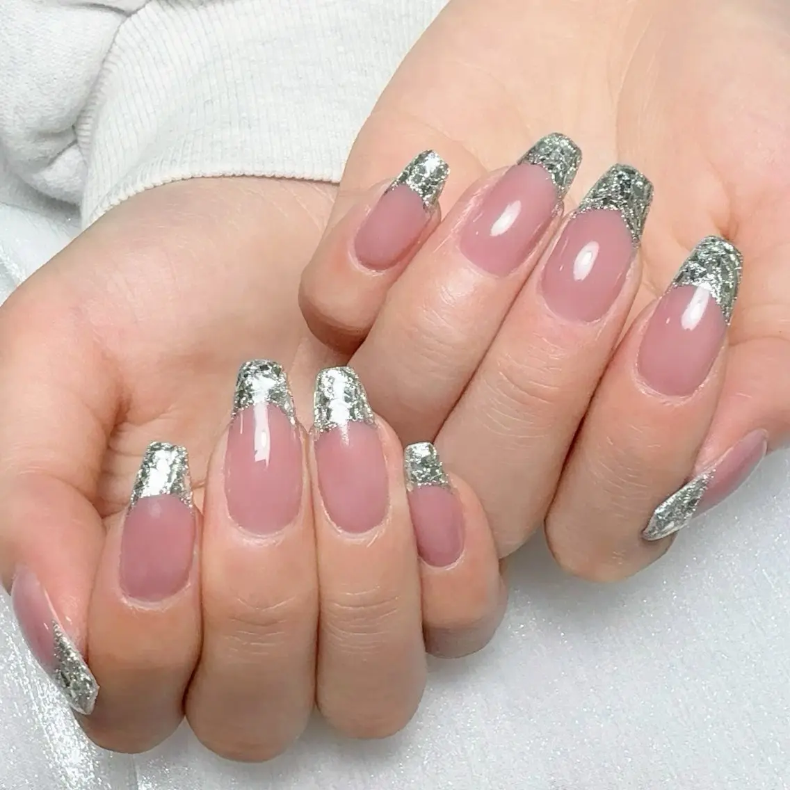 メンズ ネイル メンズ韓国風 アートネイル オーロラネイル ガーリー キラキラネイル ハンドネイル Nail salon 木にいるのネイルデザイン