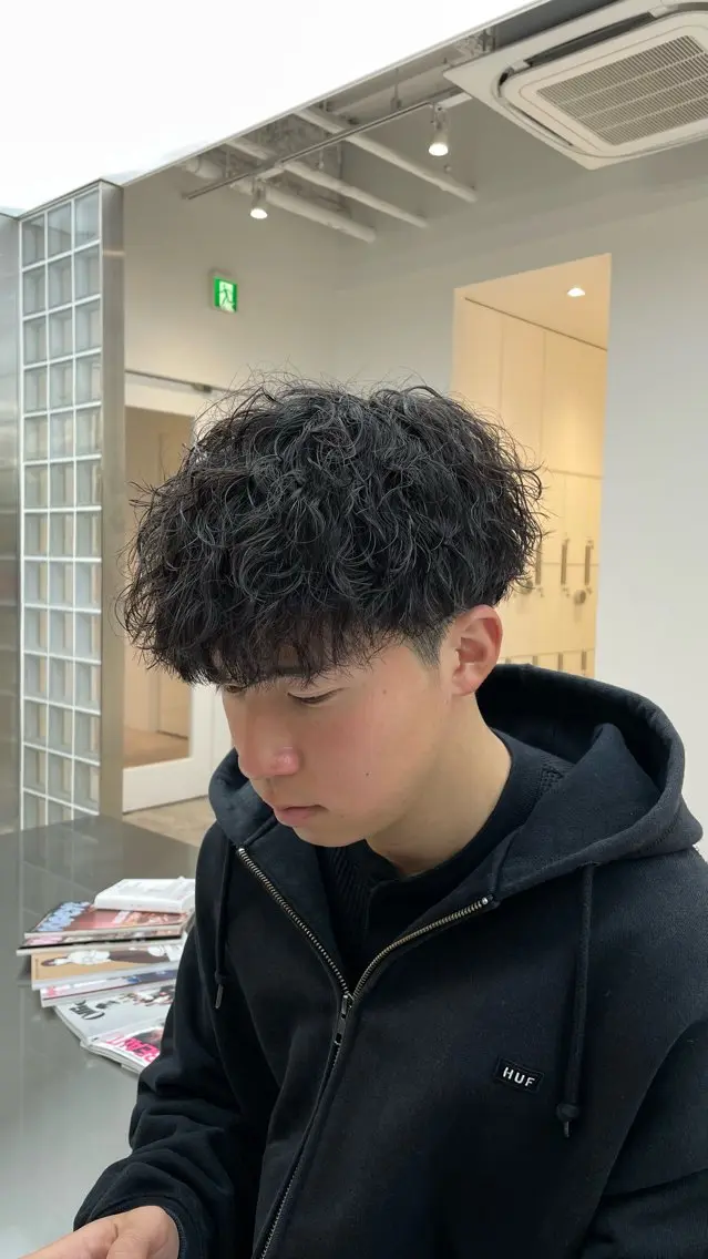 パーマ メンズ カット パーマ fifth 阿部楓のヘアスタイル