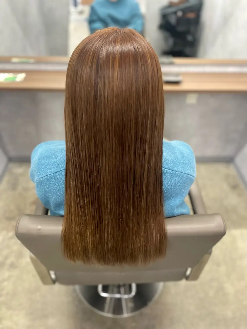 ロング 縮毛矯正 newi宮崎店 ゆきのヘアスタイル
