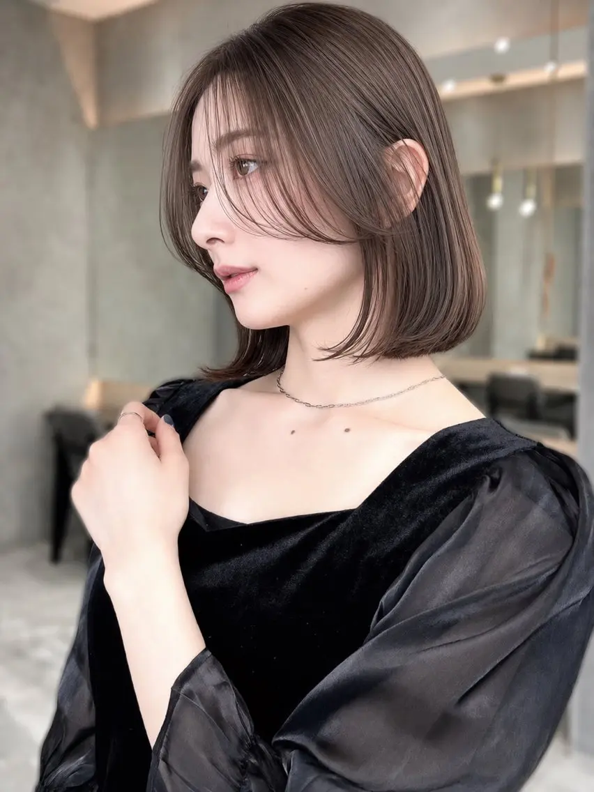 ショート カット ヘアカラー トリートメント 韓国風/顔周り/レイ ヤー/北千住/凛太郎のヘアスタイル