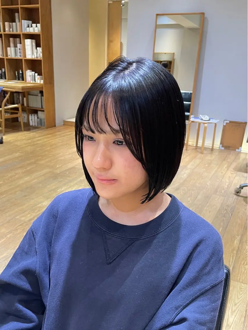 ショート カラー ボブ カット ヘアカラー トリートメント 縮毛矯正/レイヤー 🌙児玉光瑠のヘアスタイル
