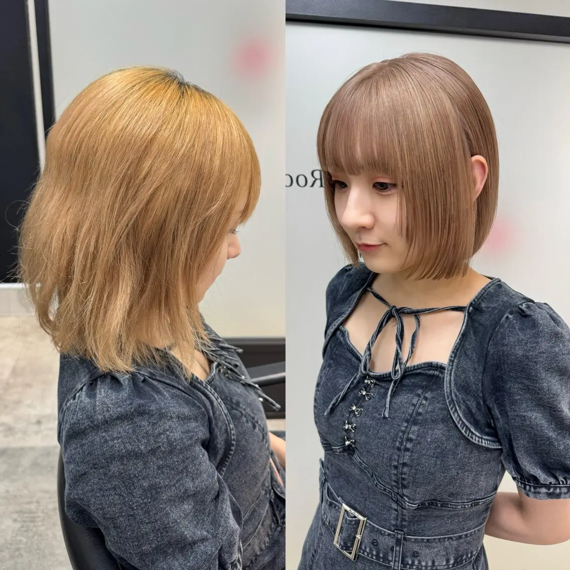 ショート 切りっぱなしボブ ボブ レイヤーカット/ボブ ウルフ/縮毛矯正🪄のヘアスタイル