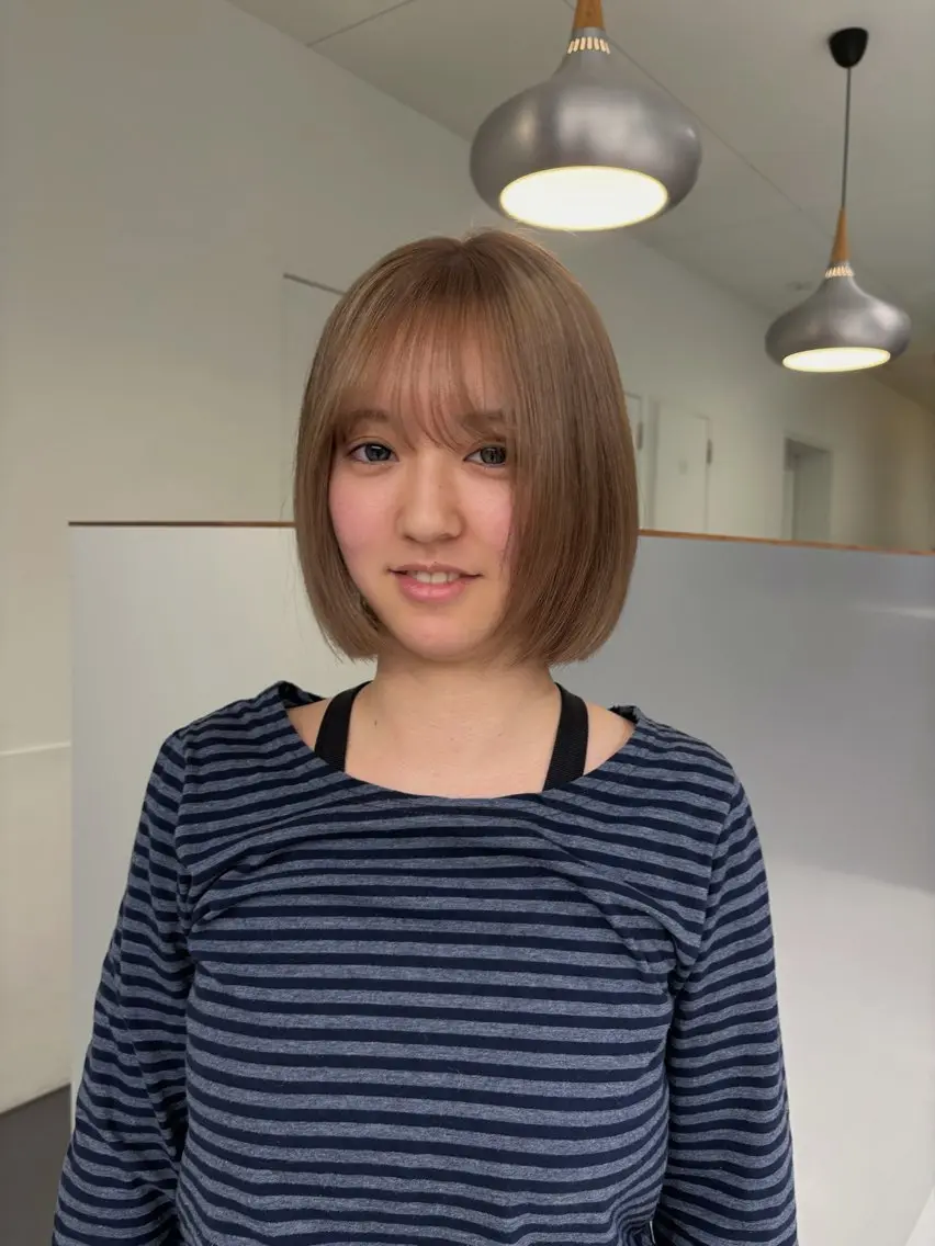 カラー ベージュカラー ヘーゼル ヘアカラー カラーモデル 🍬Sena🐩のヘアスタイル