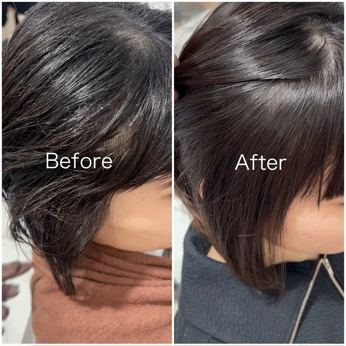【 カットついでに前髪だけ縮毛したい方 】全体カット✂️+部分縮毛矯正🪞(顔まわり、表面のみ、襟足のみなど)の写真