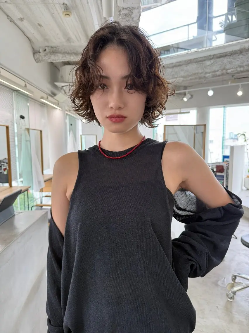 ミディアム パーマ ボブパーマ🌀 /亜海のヘアスタイル