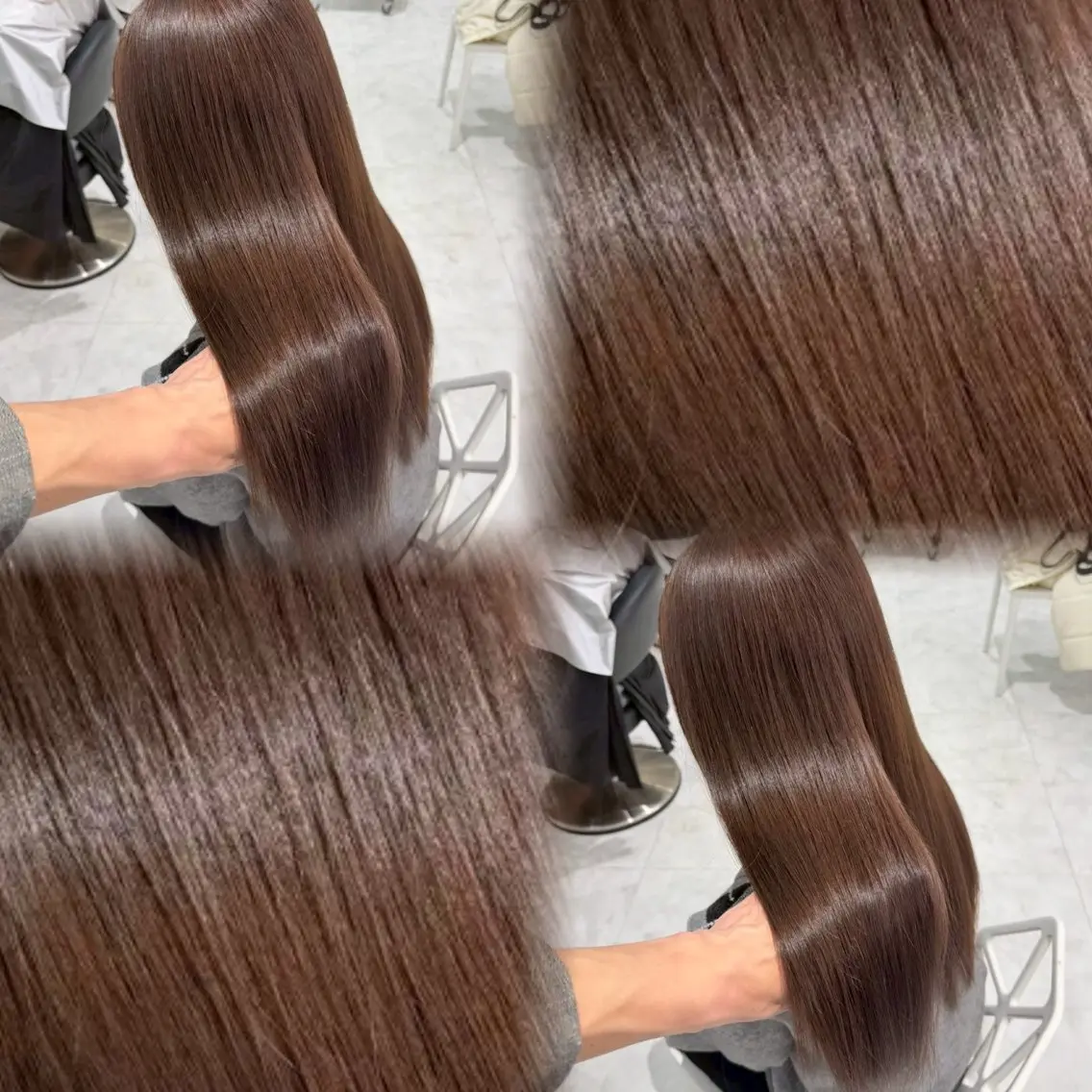 ロング カラー ヘアアレンジ 艶髪グレージュ🩶 maharuのヘアスタイル