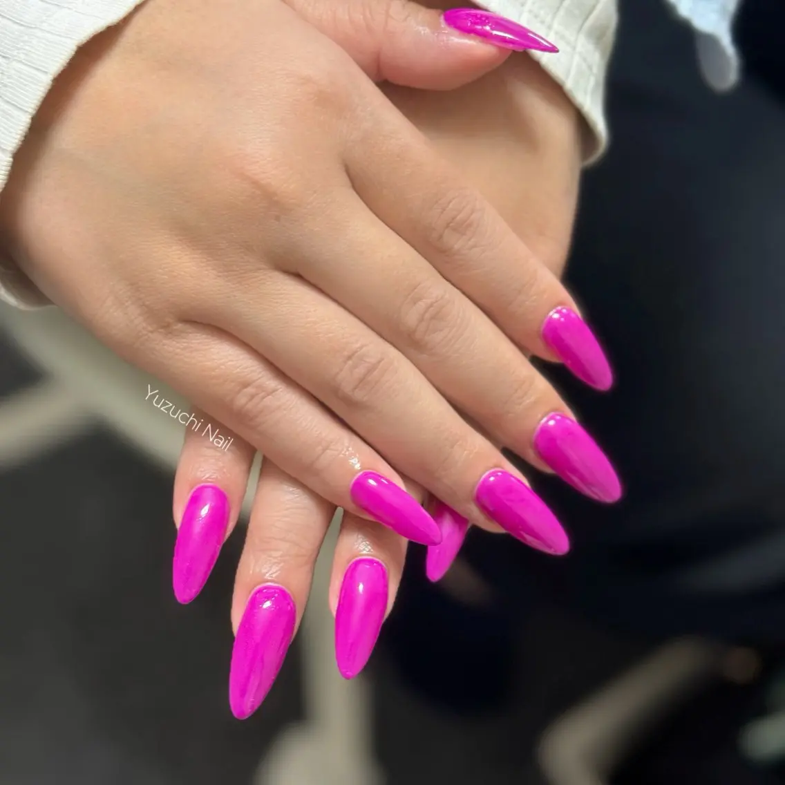 ネイル チークネイル ドット キラキラネイル 韓国ネイル レース ハンドネイル ハンドケア Yuzuchi Nailのネイルデザイン