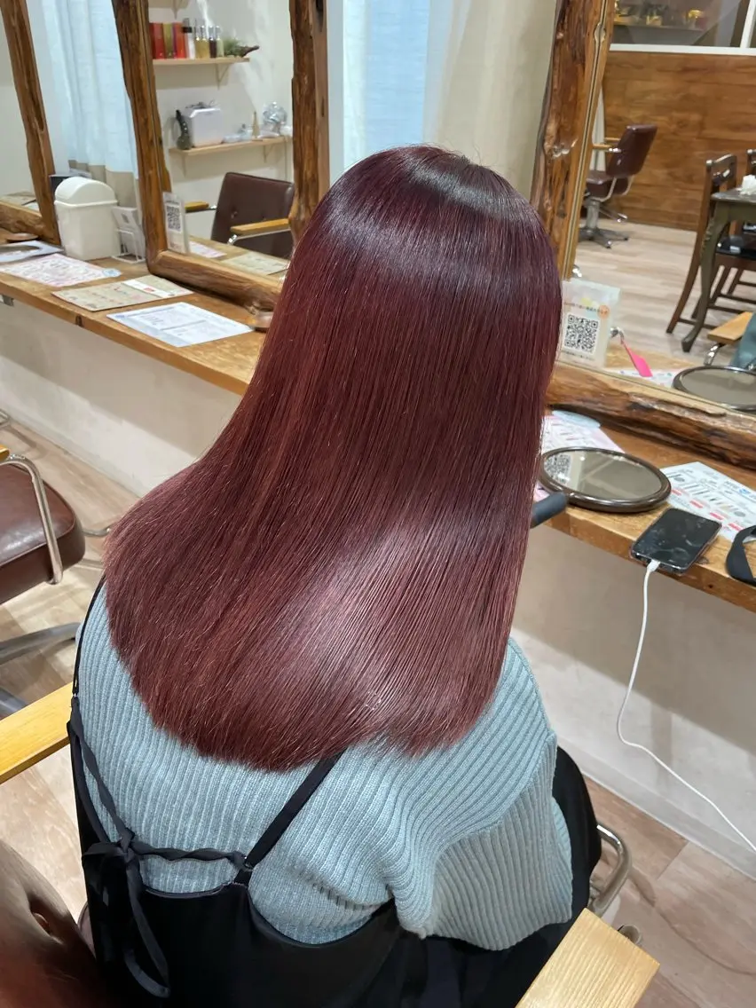 セミロング カラー コトミ【メンズ】 【曲がる縮毛矯正】のヘアスタイル