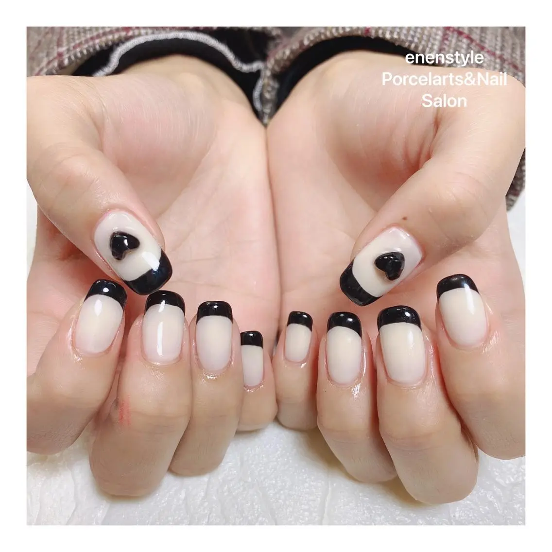 ミディアム ネイル ハンドネイル 🐾enen style 🐾のネイルデザイン