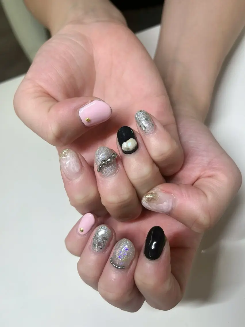 ネイル アートネイル ジェルネイル ニュアンスネイル ハンドネイル chai 上本町 sakuraのネイルデザイン