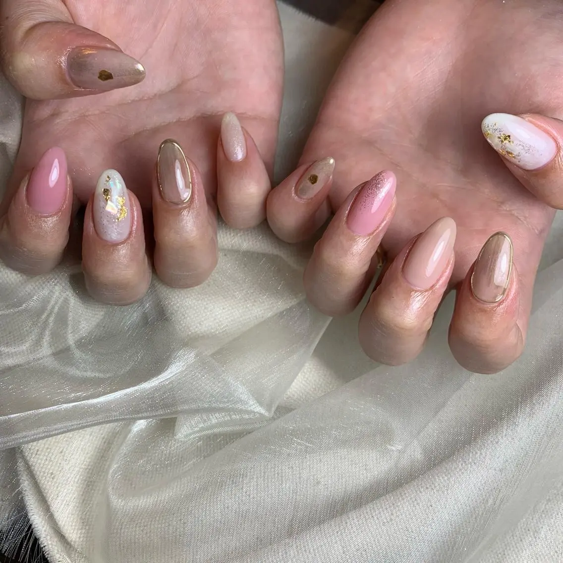 ネイル ハンドネイル 里見 麗のネイルデザイン